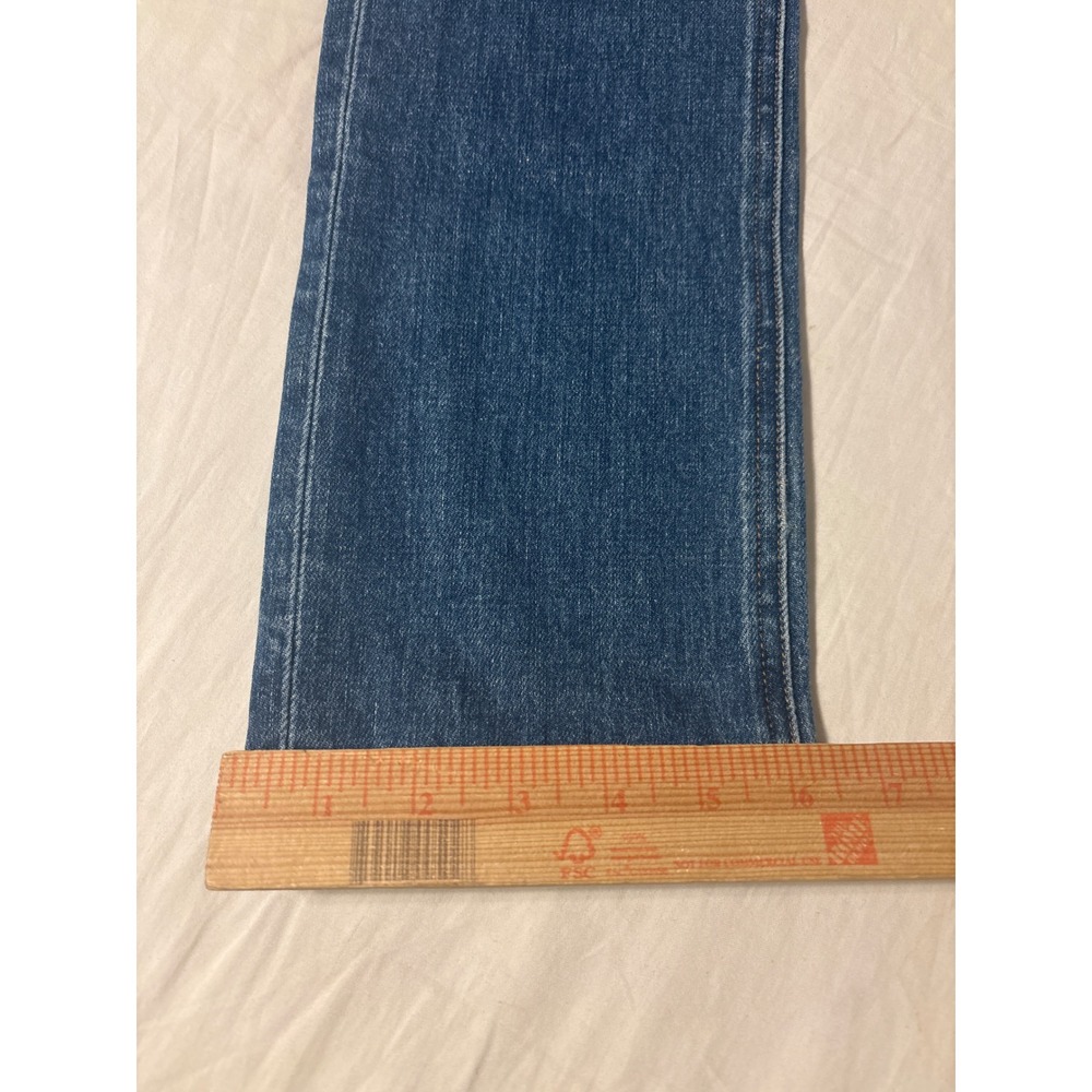 FRAME Straight Leg Jeans Womens 29 Blue Distressed Denim - Picture 3 of 14